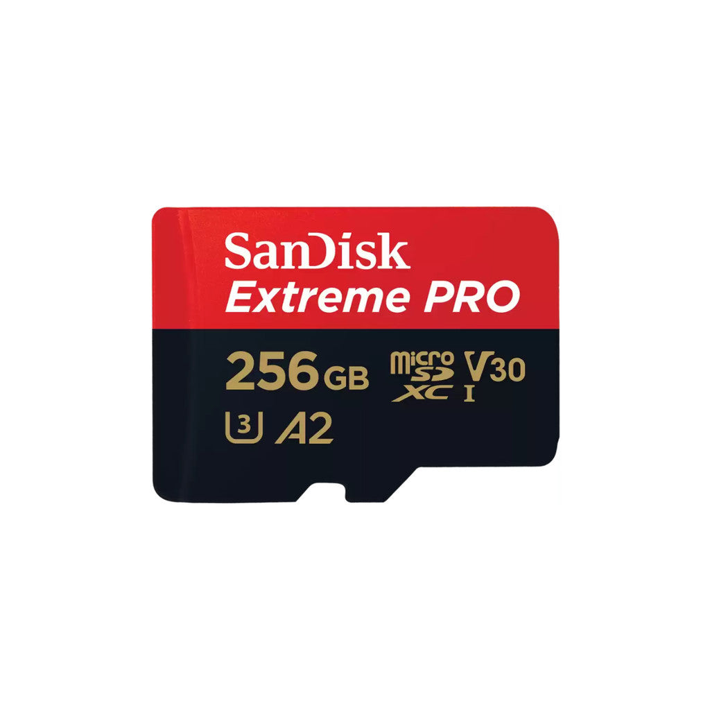 SANDISK MICRO SD (ไมโครเอสดีการ์ด) EXTREME PRO 256GB UHS-I (SDSQXCD-256G-GN6MA) LIFETIME WARRANTY