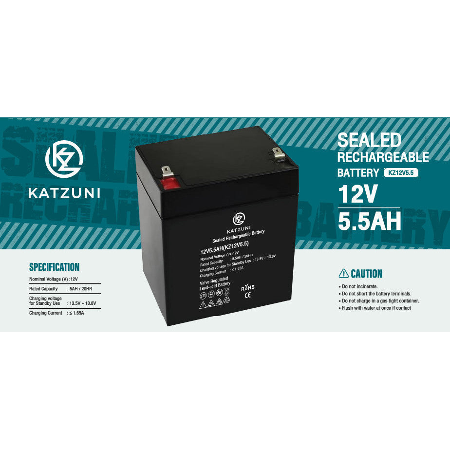 Katzuni Battery Model 7.8AH/9AH/1.3AH/5.5AH สินค้ารับประกัน 1 ปี
