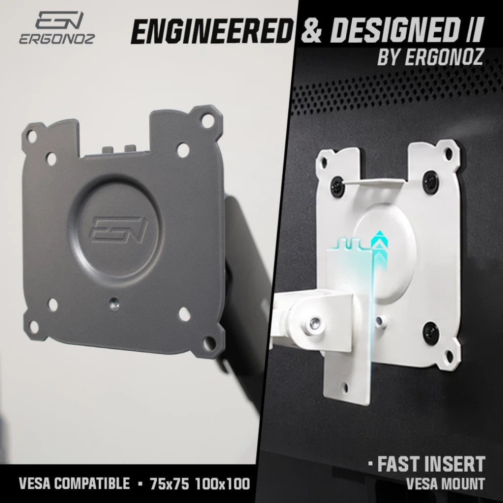 ERGONOZ Monitor Arm แขนจับจอ รุ่น EGN-ZEN-0-S | ZEN-0-D สำหรับจอ 17-32