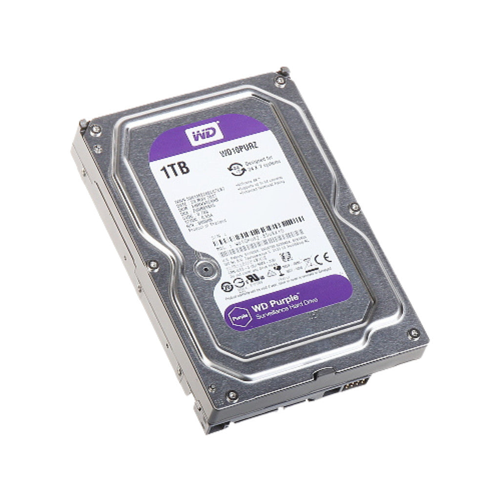 WD HDD (ฮาร์ดดิสก์) WD PURPLE 1TB SATA 5400RPM (WD10PURZ) WARRANTY 3 YEARS