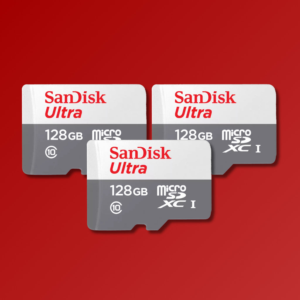 SANDISK MICRO SD (ไมโครเอสดีการ์ด) ULTRA 128GB BIG PACKS 100-500pcs (SDSQUNR) WARRANTY 7 YEARS