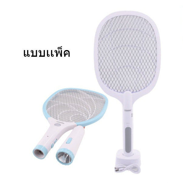 TOSHINO ไม้ตียุง แบบเเพ็ค  รุ่น WD-945B WD-958 แบบ 2 in 1  ปลอดภัย ใช้งานง่าย