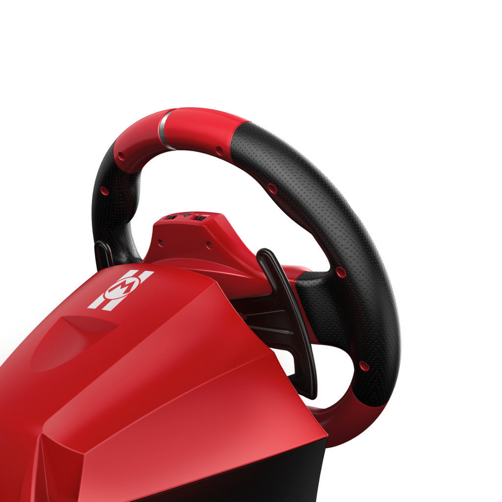 HORI พวงมาลัย เสริมเกม Mario Kart Racing Wheel Pro Deluxe for Nintendo Switch 2  แป้นเหยียบ พื้นผิวกันลื่น แป้นเหยียบ