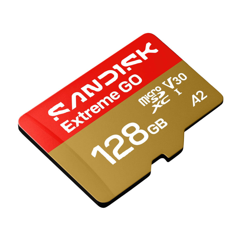 SANDISK MICRO SD (ไมโครเอสดีการ์ด) EXTREME GO 128GB UHS-I (SDSQXGN-128G-GN6MN) LIFETIME WARRANTY