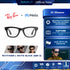 RAY-BAN META AI Glasses (แว่นตาอัจฉริยะ) Wayfarer L (Gen 3) Matte Black Clear WARRANTY 1 YEARS