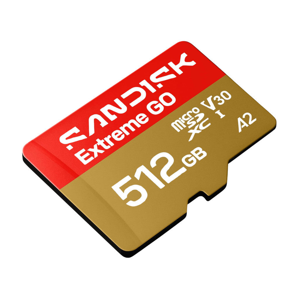 SANDISK MICRO SD (ไมโครเอสดีการ์ด) EXTREME GO 512GB UHS-I (SDSQXGN-512G-GN6MN) LIFETIME WARRANTY