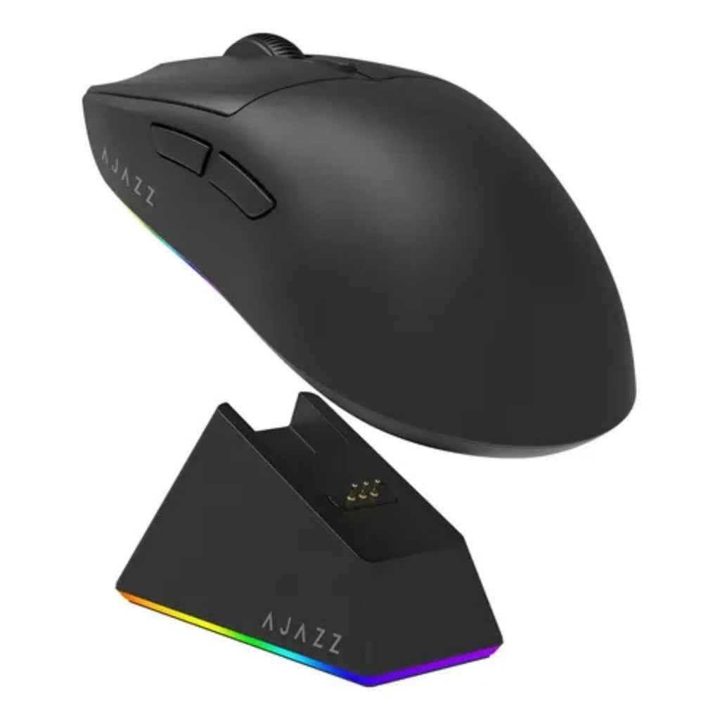 เมาส์เกมมิ่งพร้อมแท่นชาร์จ Ajazz AJ139 V2 MC Tri-Mod(Wired+2.4G+BT) Wireless Charging Mouse รับประกัน 1 ปี