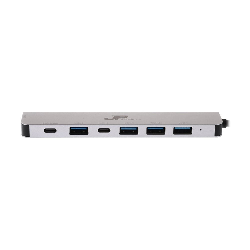 JP AUTOMATE HUB (ฮับ) 7 in1 Dual USB-C+USB  to USB3.0+USB2.0+USB-C Data (JP71Dual) รับประกัน 2 ปี