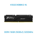 KINGSTON RAM (แรม) FURY BEAST/FURY BEAST(RGB) 16GB-32GB DDR4/DDR5 LIFETIME WARRANTY