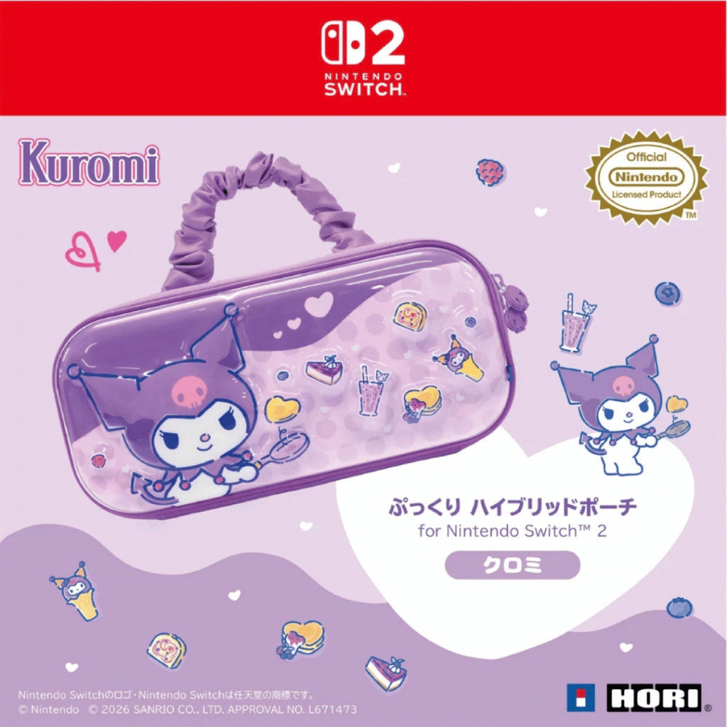 Nintendo 3D Hybrid Hard Pouch For Nintendo Switch 2  [Kuromi] กระเป๋า ใส่เครื่อง Switch2 ลายคุโรมิ