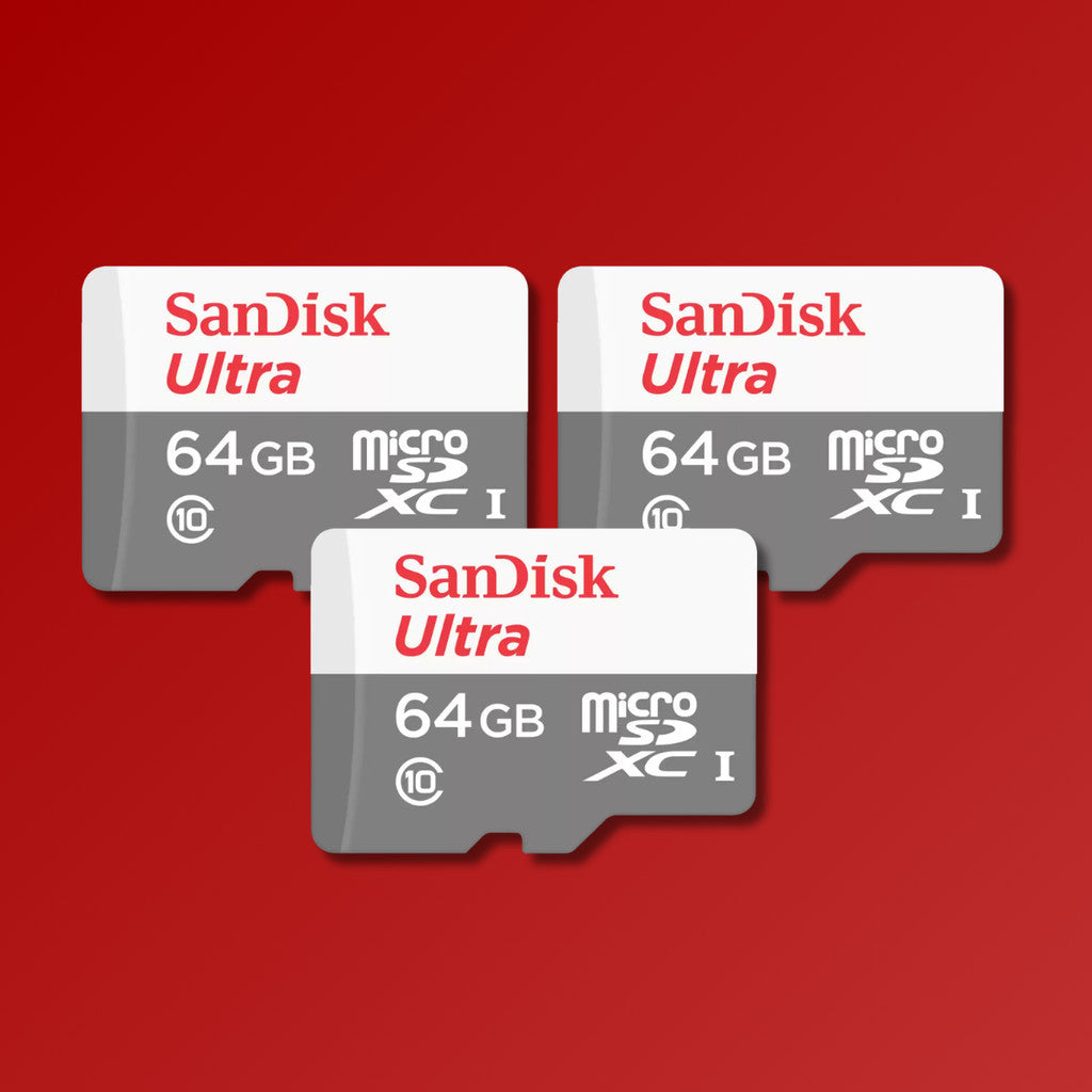 SANDISK MICRO SD (ไมโครเอสดีการ์ด) ULTRA 64GB BIG PACKS 100-500pcs (SDSQUNR) WARRANTY 7 YEARS