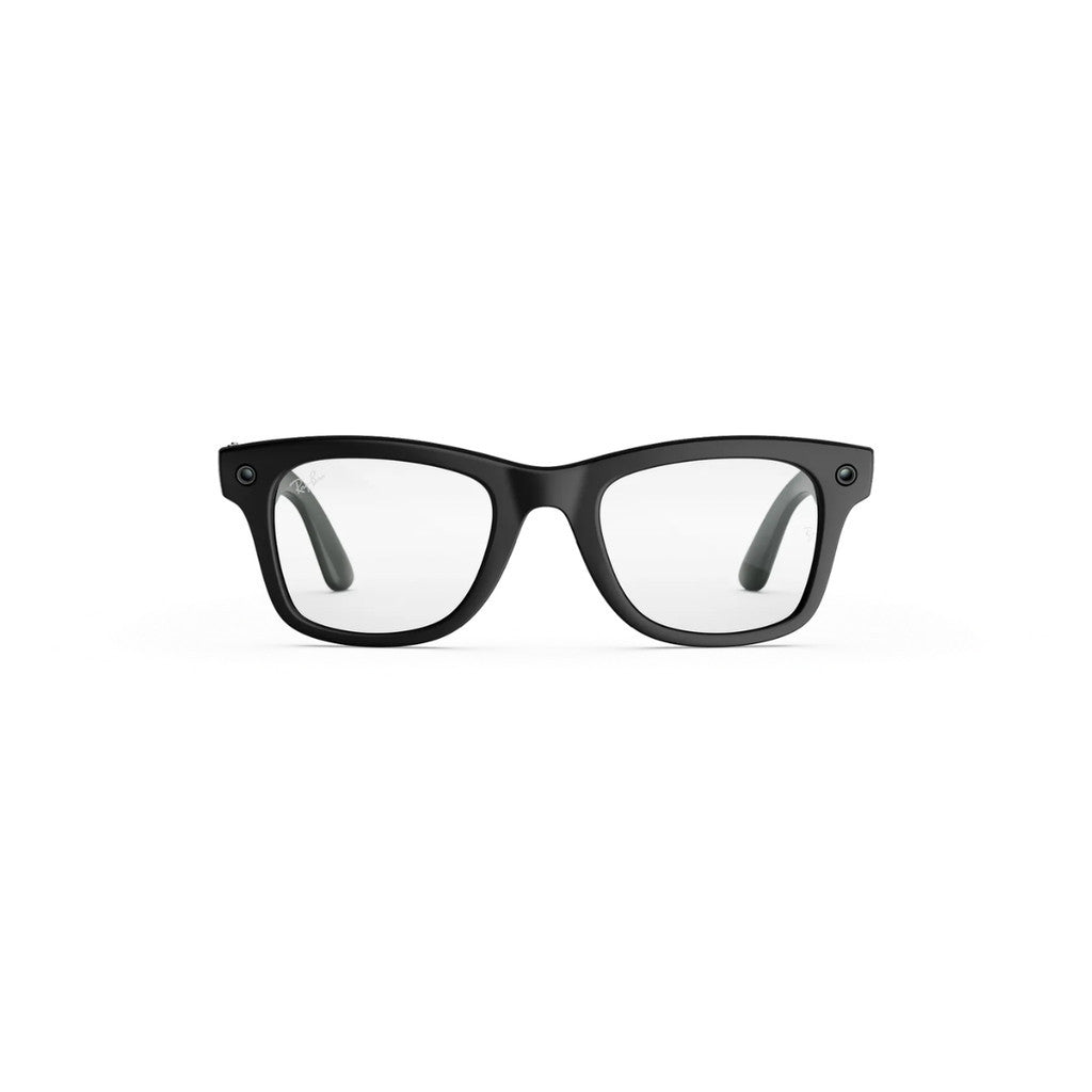 RAY-BAN META AI Glasses (แว่นตาอัจฉริยะ) Wayfarer L (Gen 3) Matte Black Clear WARRANTY 1 YEARS