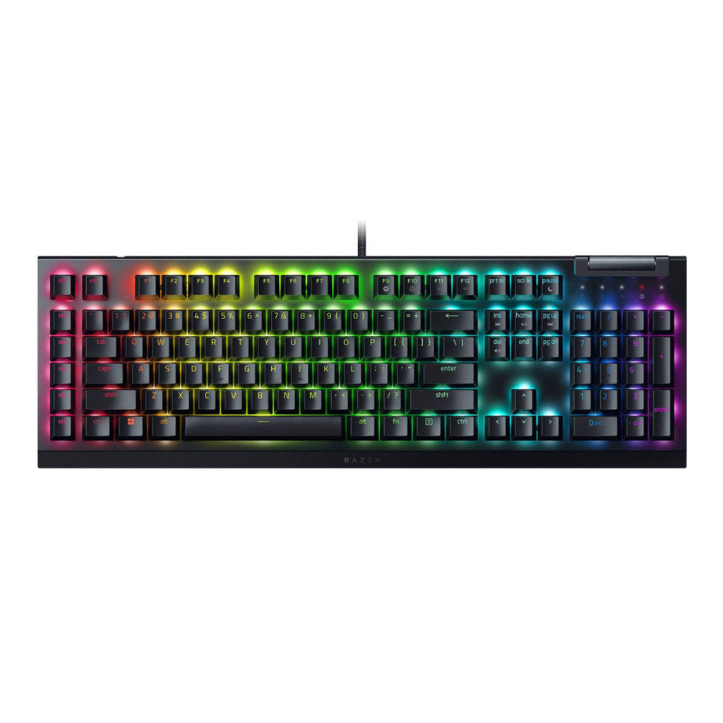 RAZER BLACKWIDOW V4 X MECHANICAL GREEN SWITCH คีย์บอร์ดเกมมิ่ง พร้อมไฟ RGB รับประกัน 2ปี