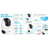 DAHUA กล้องวงจรปิดไร้สาย รุ่น DH-H5D-5F (5MP) / DH-H3D-3F (3MP) หมุนได้ 360° ดูผ่านมือถือฟรี ประกันศูนย์