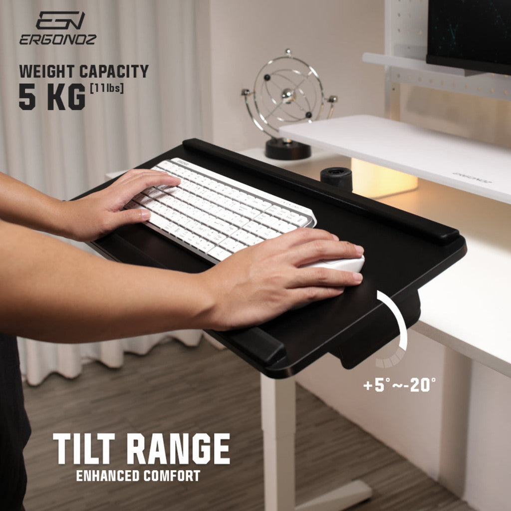 ERGONOZ UNDER-DESK KEYBOARD TRAY EGN-UDAC-01-B ชั้นวางคีย์บอร์ด รับประกัน 1 ปี
