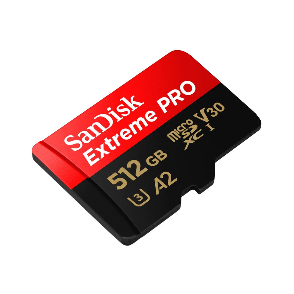 SANDISK MICRO SD (ไมโครเอสดีการ์ด) EXTREME PRO 512GB UHS-I (SDSQXCD-512G-GN6MA) LIFETIME WARRANTY