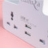 LUMIRA LP-004 ปลั๊กไฟ 2 เต้ารับ พร้อมช่อง USB 2 ช่อง วางมือถือได้ พกพาสะดวก