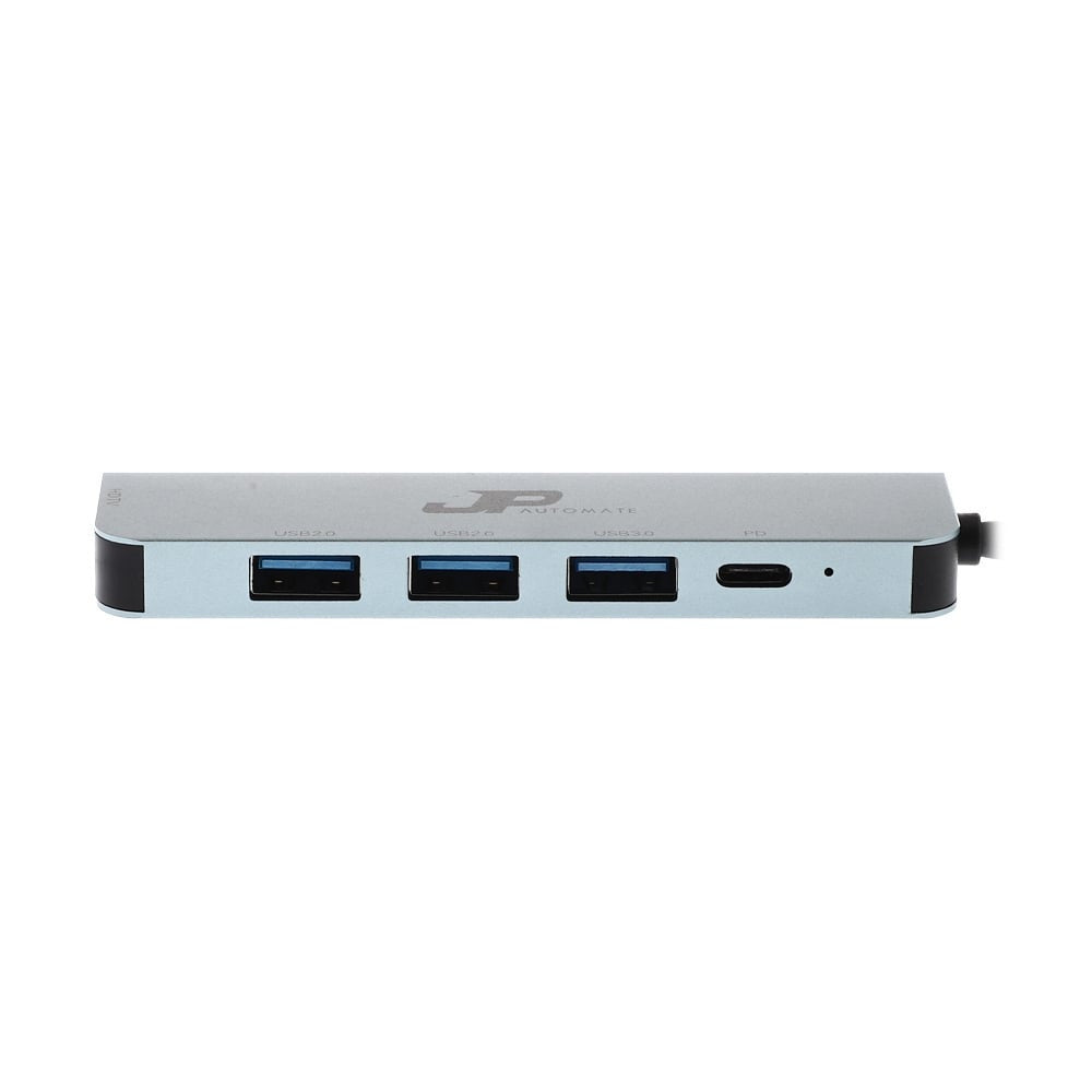 JP AUTOMATE Converter 5in1 Type-C+HDMI 4K 30hz+USB3.0+USB2.0x2+PD87W (JP51CH4K) รับประกัน 2 ปี