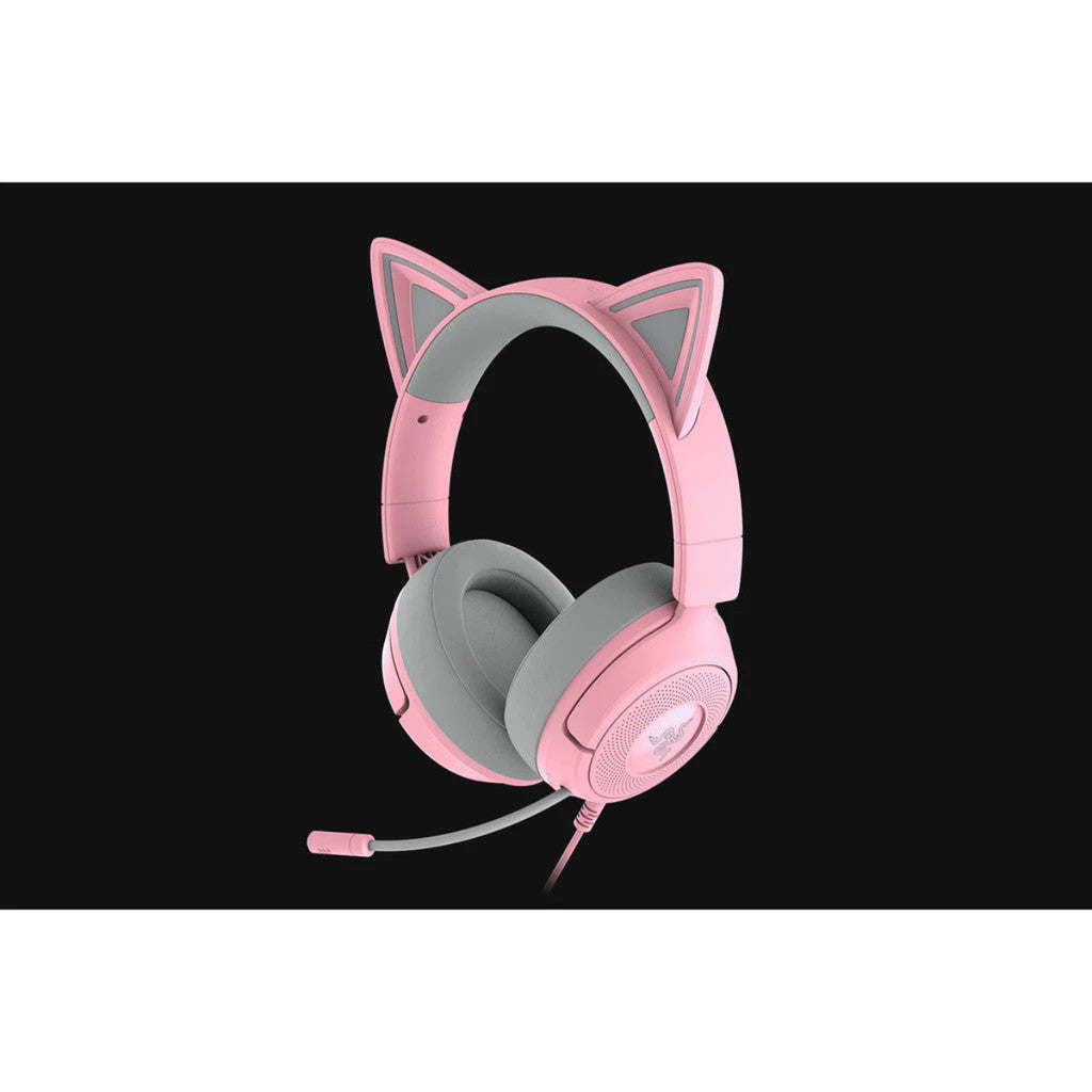 Razer Kraken Kitty V3 X - หูฟังเกมมิ่ง แบบมีสาย พร้อมหู Kitty to express your style