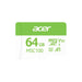ACER MICRO SD (ไมโครเอสดี) MSC100 32GB-128GB READ 100 MB/s WARRANTY 5 YEARS