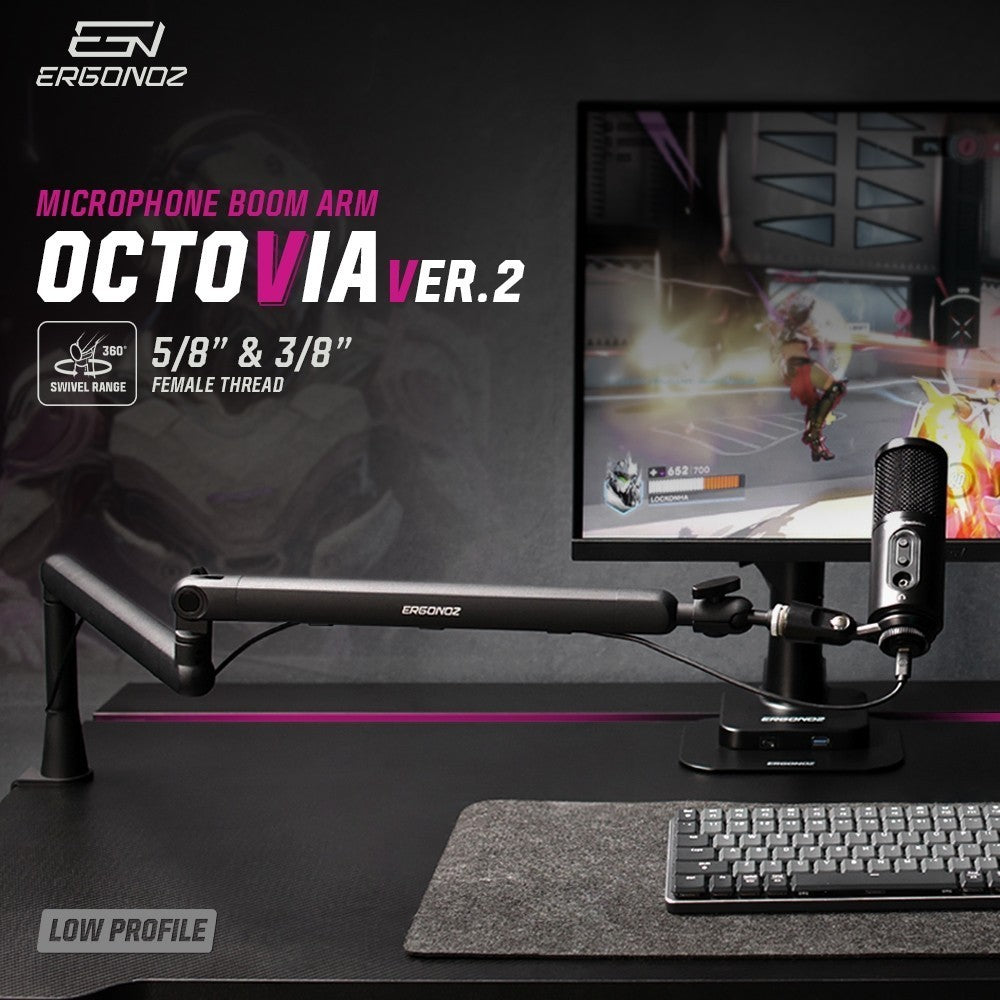 ERGONOZ Octavia Series Microphone Boom Arm EGN-OCT02 แขนจับไมค์ รับประกัน 2 ปี