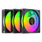 OCYPUS CPU AIR COOLER (พัดลมซีพียู) Gamma F12 Elite ARGB 3 IN 1 Black/White ประกัน 2 ปี
