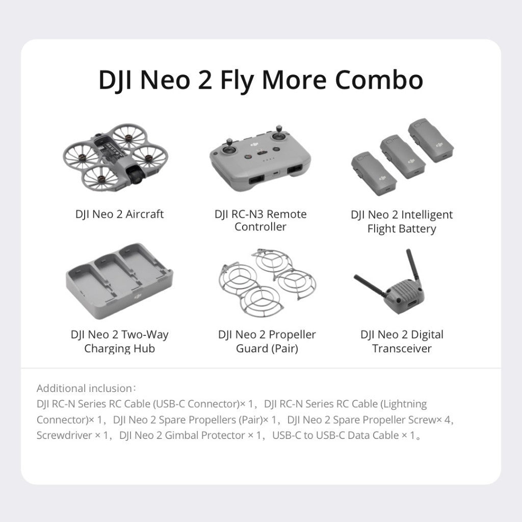 มีส่งด่วน[ขึ้นทะเบียนโดรนก่อนสั่งซื้อทุกครั้ง] DJI - NEO 2 - Camera Drone | โดรนไซส์มินิ ประกัน 1 ปี