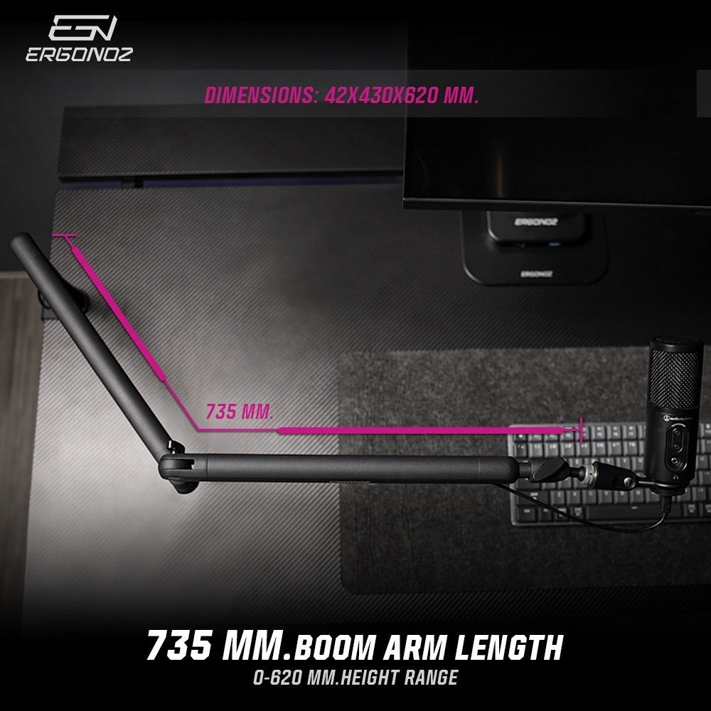 ERGONOZ Octavia Series Microphone Boom Arm EGN-OCT02 แขนจับไมค์ รับประกัน 2 ปี