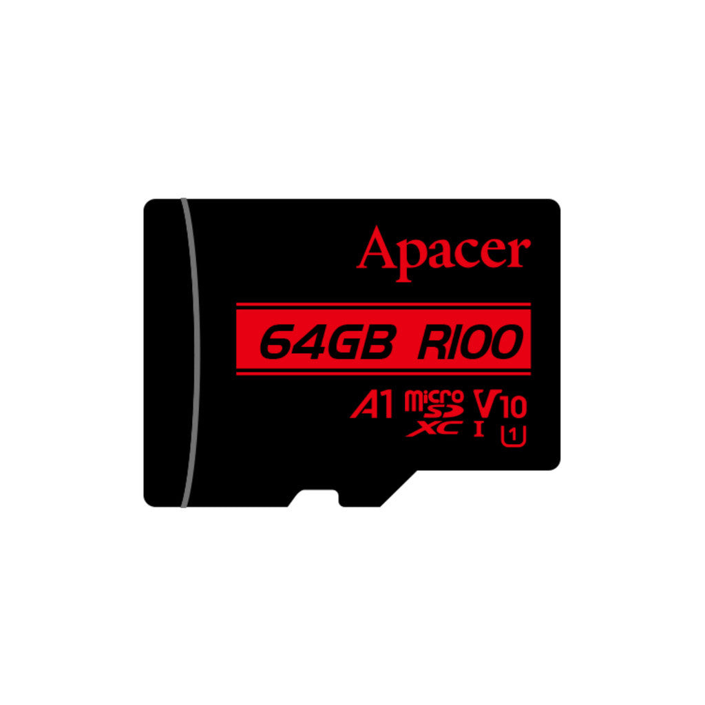 APACER MICRO SD (ไมโครเอสดีการ์ด) R100 32GB-128GB READ 100 MB/s WARRANTY 5 YEARS
