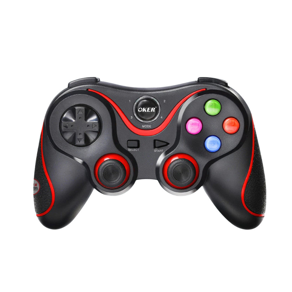 OKER W-8B JOY Bluetooth + 2.4Ghz 2in1 จอยเกมส์ ไร้สาย บลูทูธ / 2.4Ghz ตอบสนองไว จับถนัด เชื่อมต่อง่าย สั่นได้