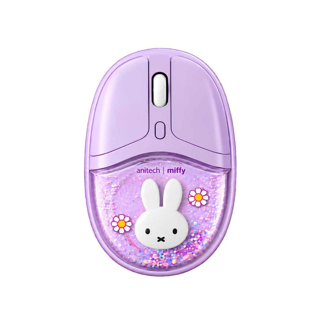 Anitech Miffy Wireless Dual Function Mouse เมาส์ไร้สาย Bluetooth +2.4G MF-W246 ลายมิฟฟี่สุดน่ารัก