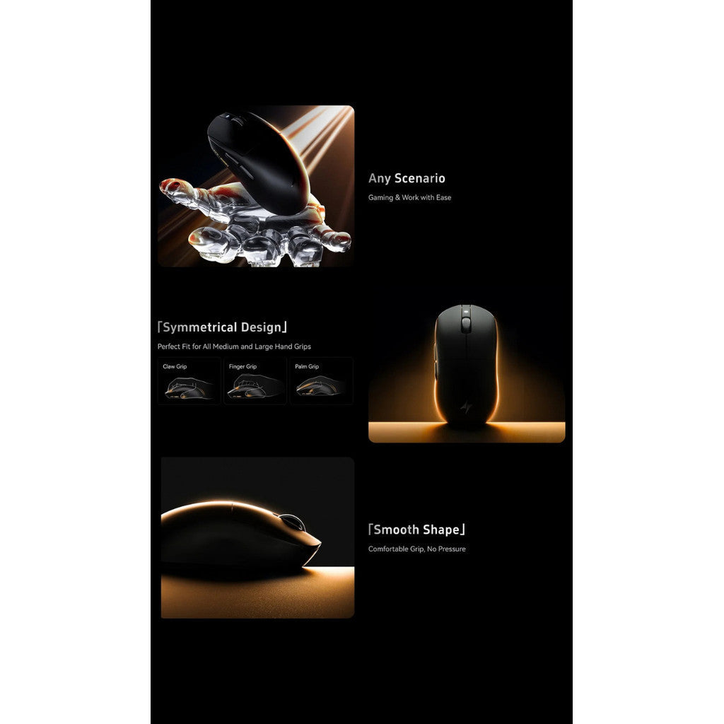 ATK Wireless Mouse (เมาส์) Dragonfly A9 Series Lightweight เมาส์เกมมิ่งไร้สาย รับประกัน 1 ปี