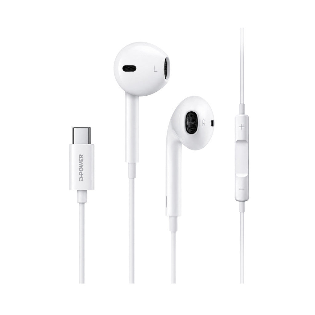 D-POWER d-power หูฟัง Type-C รุ่น TC04 รองรับ มือถือทุกรุ่น ไมค์ชัด เล่นเกมส์-คุยโทรศัพท์ได้ รองรับ Tablet / Notebook