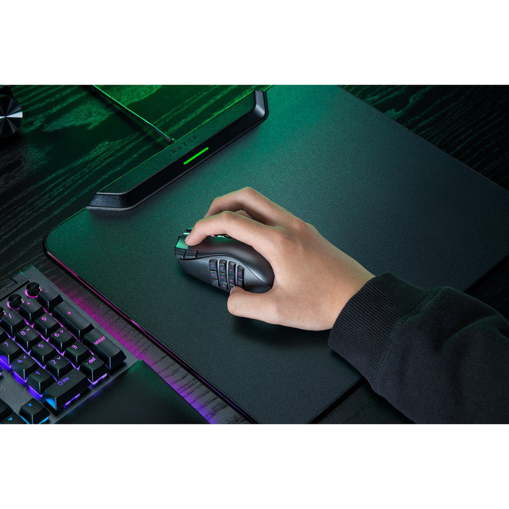 RAZER NAGA V3 PRO - BLACK WIRELESS MOUSE (เมาส์ไร้สาย)