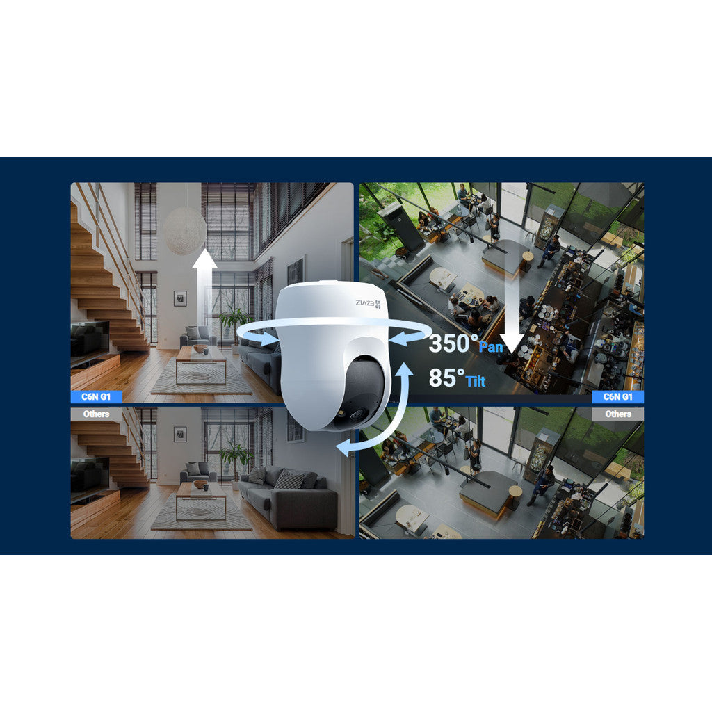 EZVIZ SMART WI-FI Camera C6N G1 3MP กล้องวงจรปิดไร้สาย  หมุนได้ 360 องศา ดูผ่านมือถือ พูดโต้ตอบได้