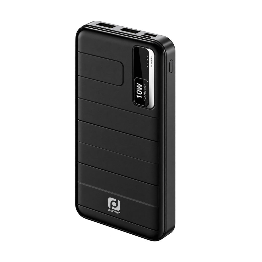 D-POWER POWERBANK รุ่น B10 ความจุแบตเตอรี่ 10,000mAh / 37Wh พอร์ต USB-A จำนวน 2 ช่อง เหมาะสำหรับพกพา รับรอง CCC