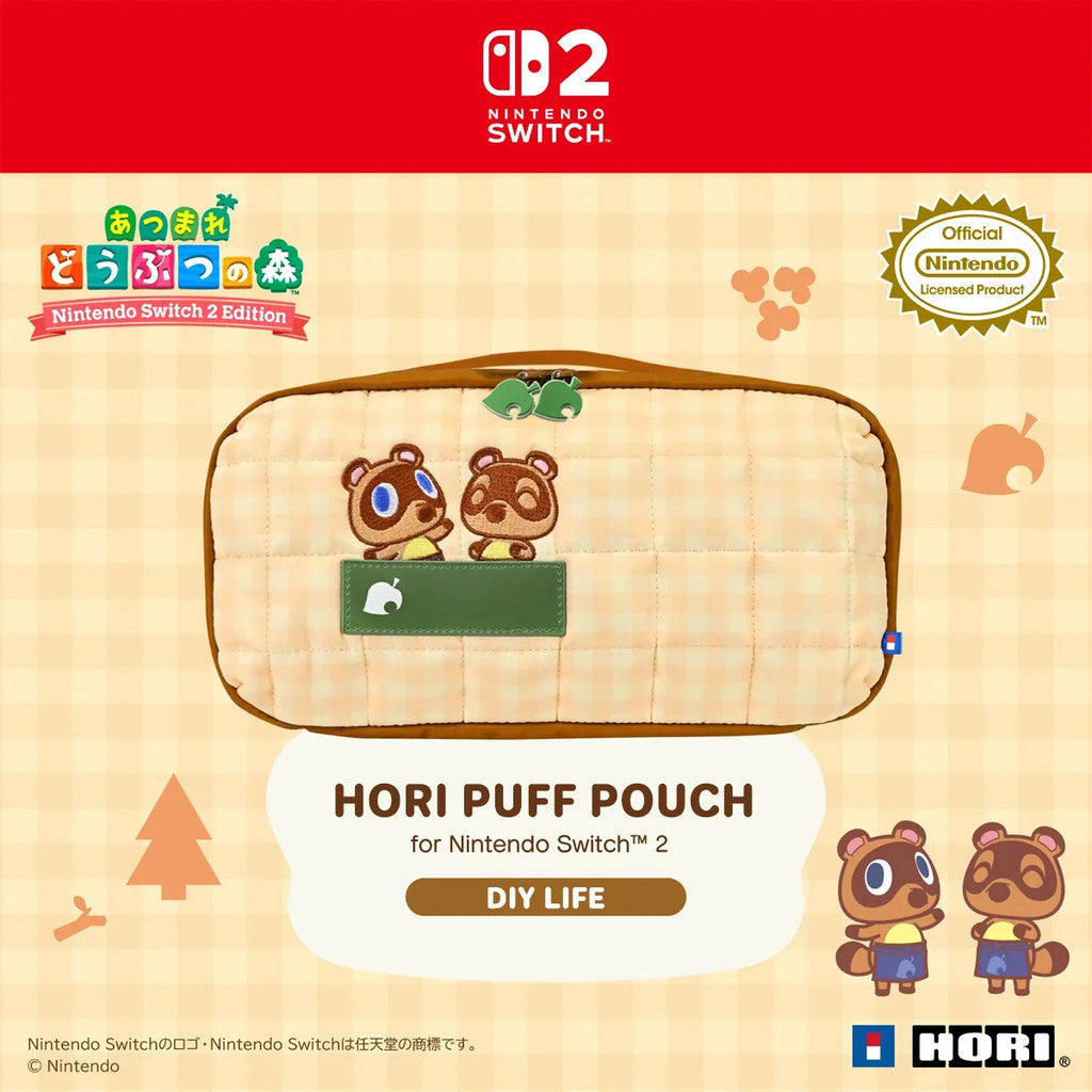 HORI กระเป๋าใส่เครื่อง Puff Pouch for Nintendo Switch™ 2 [DIY Life] ดีไซน์กะทัดรัด พกพาง่าย