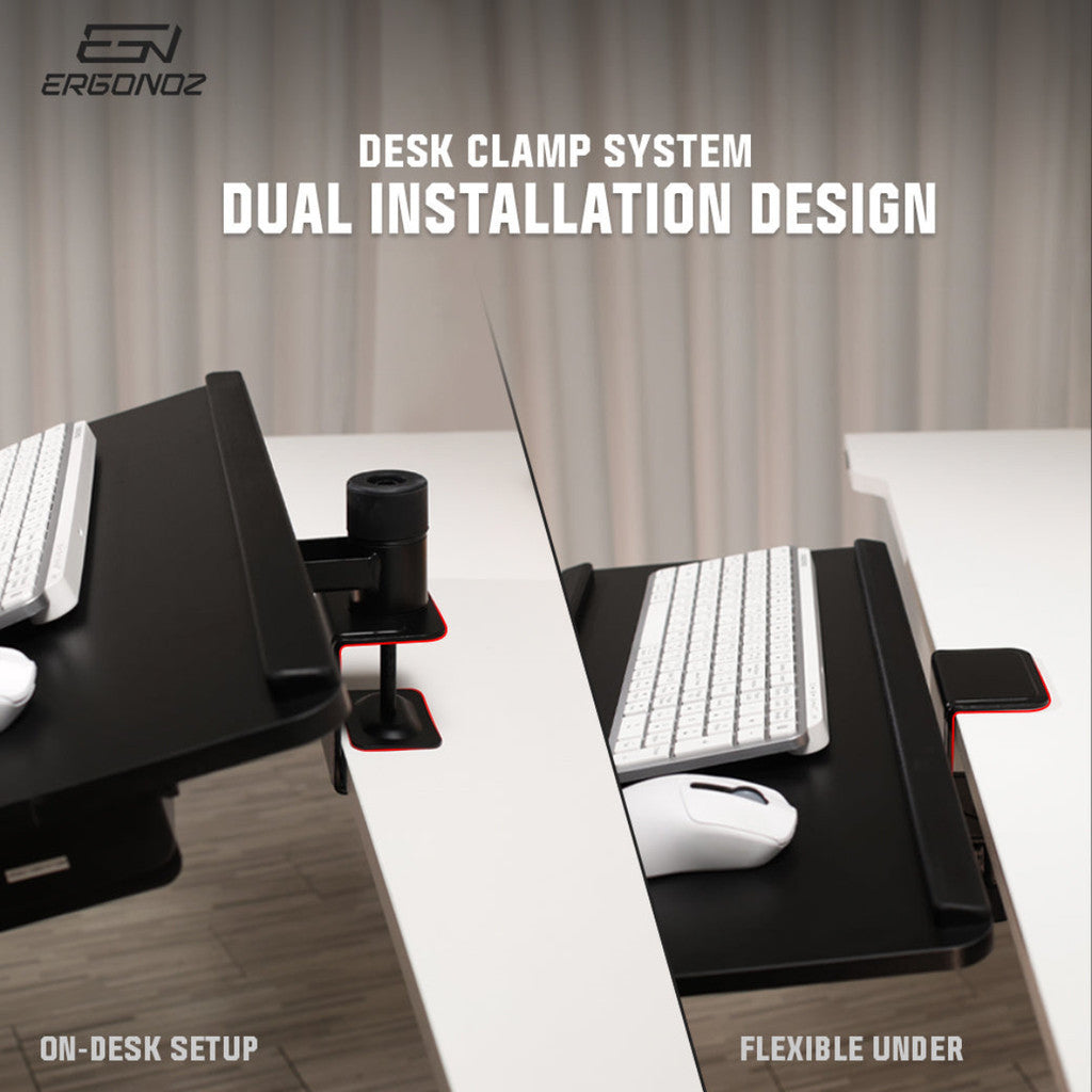 ERGONOZ UNDER-DESK KEYBOARD TRAY EGN-UDAC-01-B ชั้นวางคีย์บอร์ด รับประกัน 1 ปี