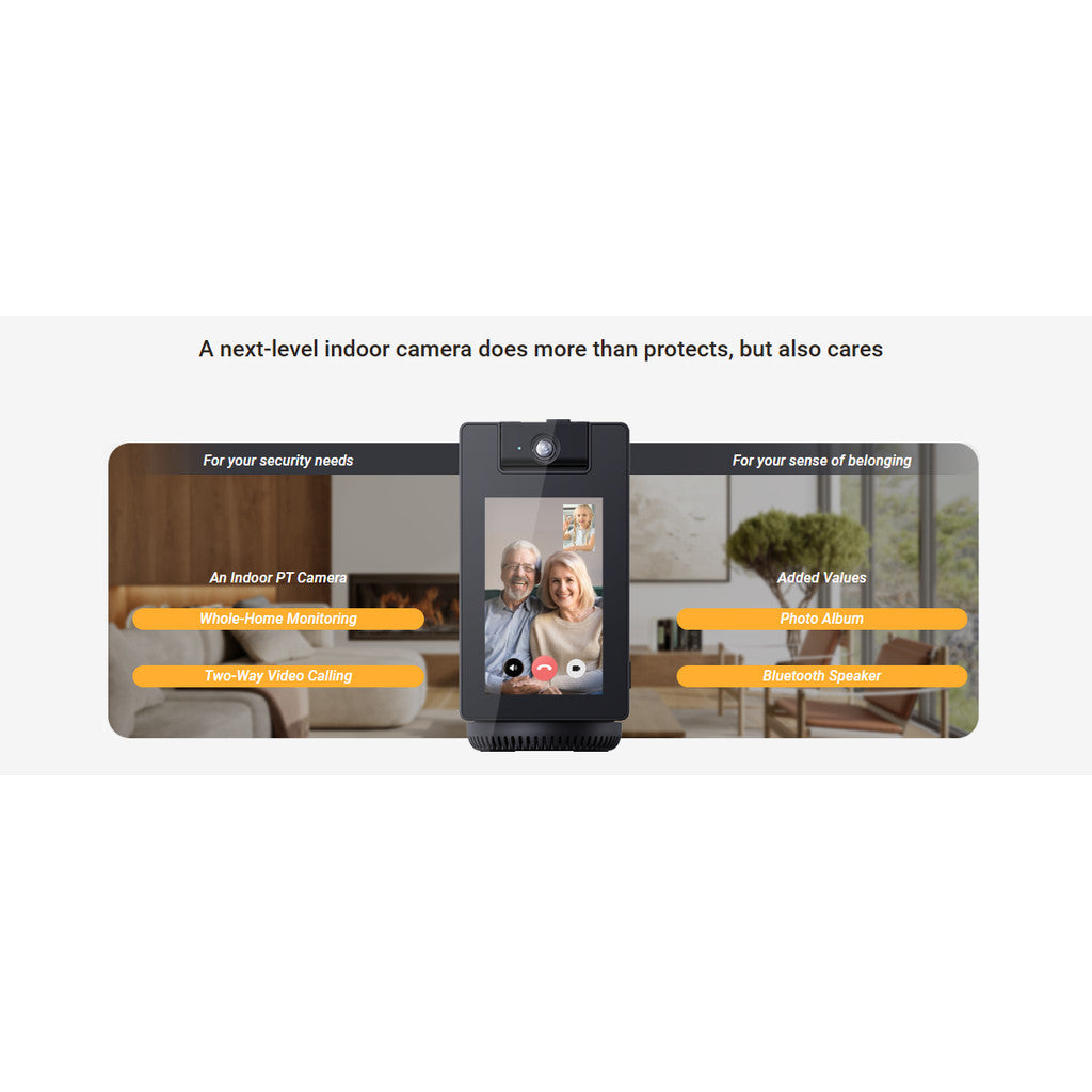 EZVIZ S10 2K+ Smart Video Calling Camera หน้าจอสัมผัสขนาด4นิ้ว รองรับWiFi6 มีลำโพงบลูทูธ