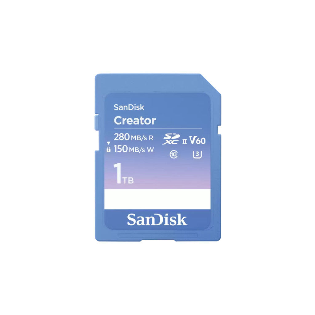 SANDISK MEMORY CARD (เมมโมรี่การ์ด) CREATOR SERIES 128GB-1TB UHS-II LIFETIME WARRANTY