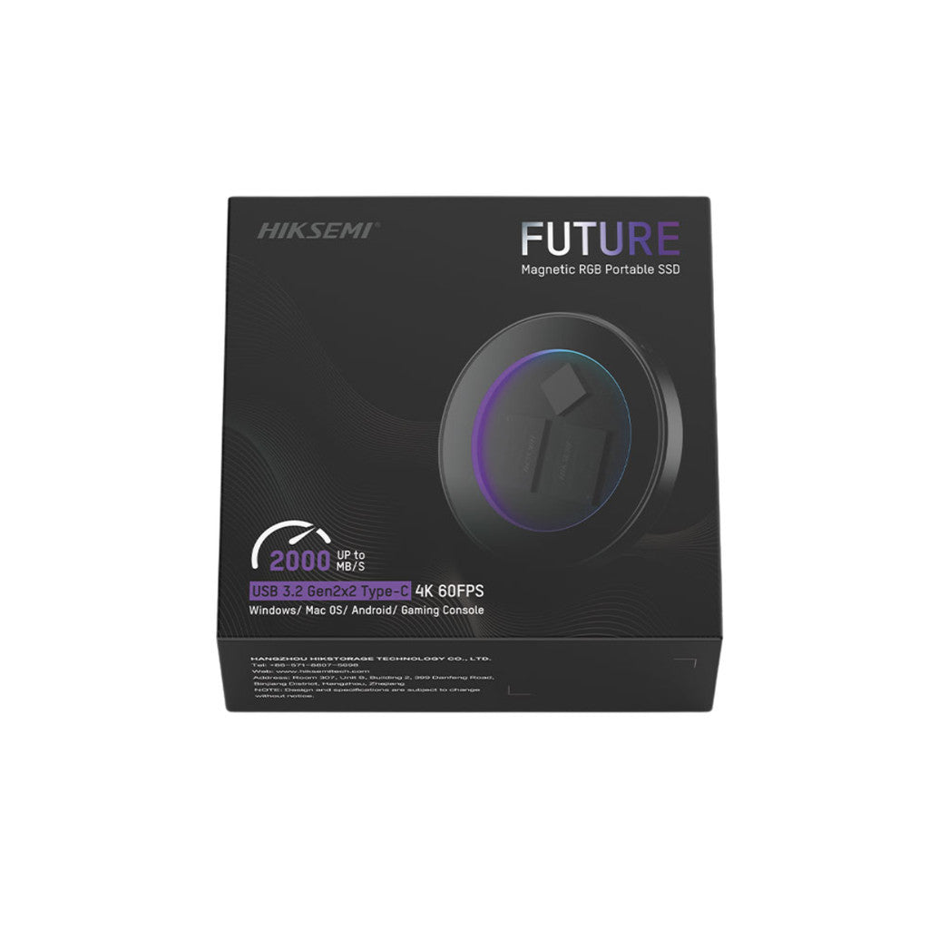 HIKSEMI PORTABLE SSD (เอสเอสดีพกพา) ELITE 9S 2 TB USB 3.2 (HS-ESSD-Elite9S) W. 5 Y.