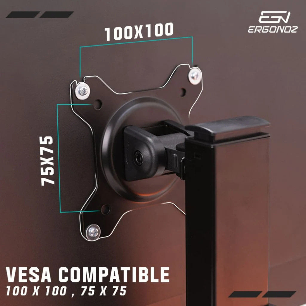 ERGONOZ Monitor Arm แขนจับจอ รุ่น EASY HAS EGN-HAS01-S-B สำหรับจอ 17-32