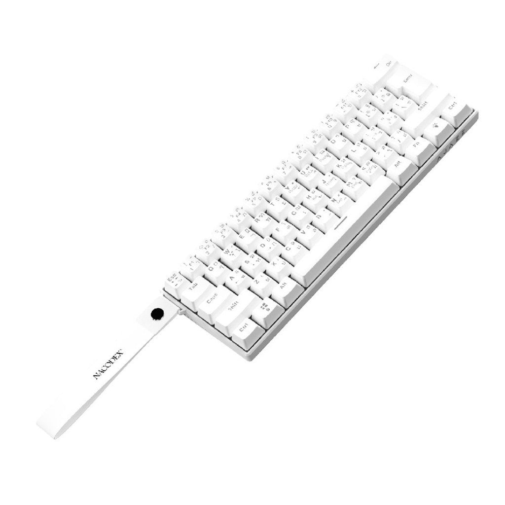 Ajazz NK61 Wired RGB 61 Key Gaming Keyboard Red Switch คีย์บอร์ดเกมมิ่ง ไฟ RGB 11 แบบ รับประกัน 1 ปี