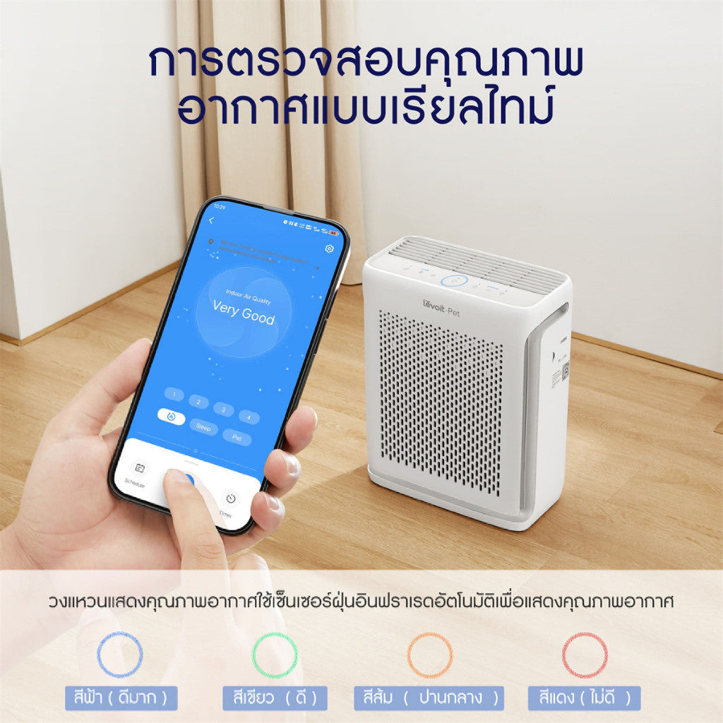 เครื่องฟอกอากาศอัจฉริยะ LEVOIT VITAL 100S TRUE HEPA AIR PURIFIER รับประกัน 2 ปี