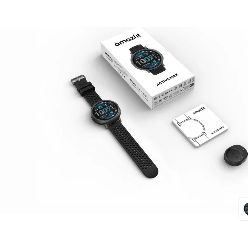 Amazfit Active MAX SmartWatch นาฬิกาสมาร์ทวอท์ซ หน้าจอ AMOLED ขนาด 1.5 นิ้ว รับประกัน 1ปี