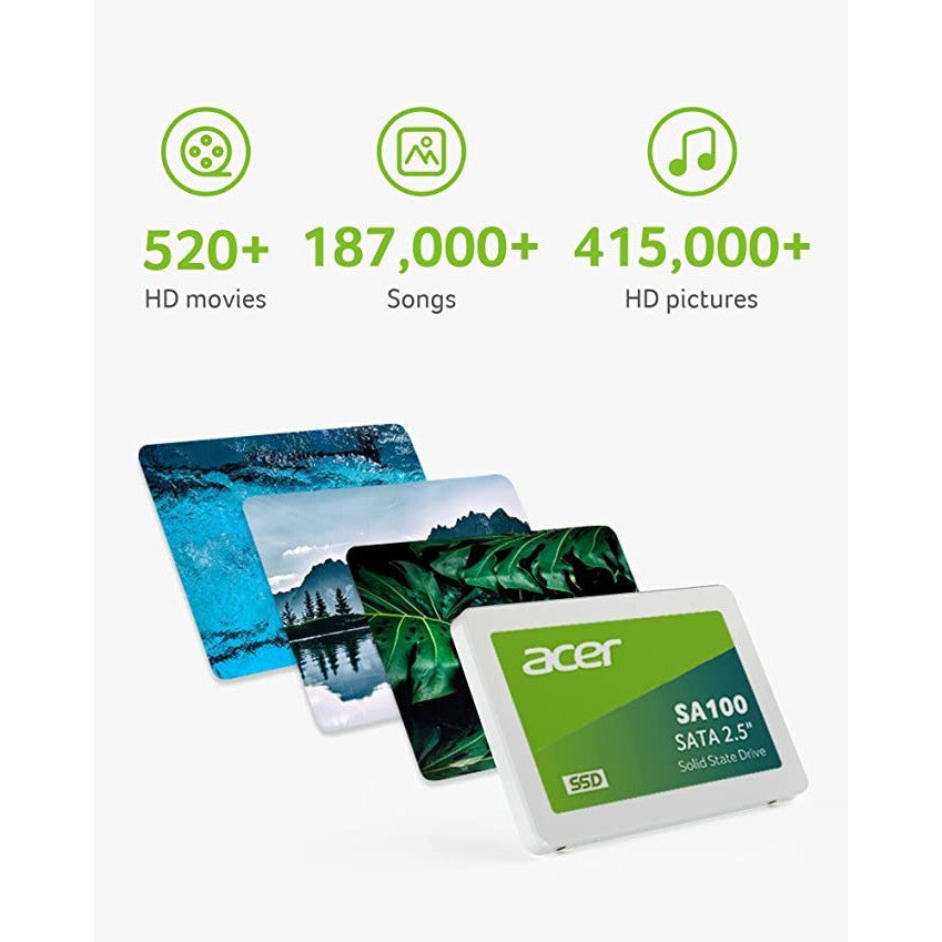 ACER SSD เอสเอสดี SA100 2.5 SATA III  240GB/480GB (560/500) รับประกัน 3 ปี