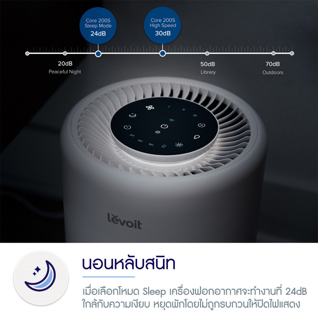 Levoit เครื่องฟอกอากาศ Core 600S/ CORE 200S Air Purifier APP กรองอากาศPM2.5 รับประกัน2 ปี