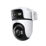 TAPO C545D 2K Outdoor Dual Lens Pan/Tilt Security Camera ออกแบบมาเพื่อลดจุดบอด ระบบมองเห็นภาพสี