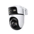TAPO C545D 2K Outdoor Dual Lens Pan/Tilt Security Camera ออกแบบมาเพื่อลดจุดบอด ระบบมองเห็นภาพสี