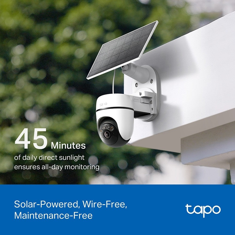 TAPO C610 KIT กล้องวงจรปิด 2K 3MP พร้อมแผงโซลาร์Solar-Powered Pan/Tilt SecurityKit ไม่ต้องใช้เต้ารับ